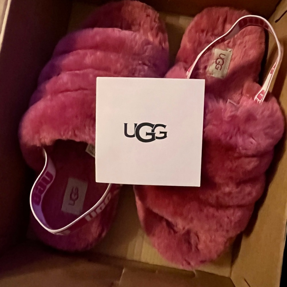 Ugg Fluff Yeah Genuine Sherling Slides - image 2